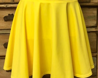 Lemon yellow spandex running skirt Muffin top free snow white princess disney half marathon 10k swimsuit coverup