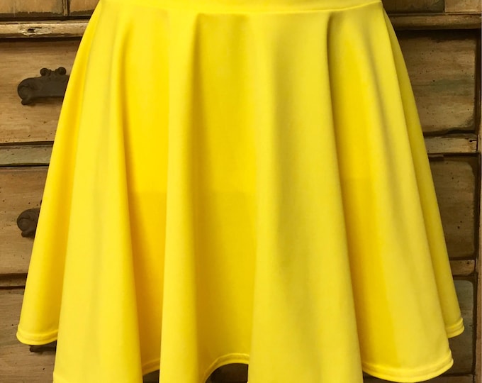 Lemon yellow spandex running skirt Muffin top free snow white princess disney half marathon 10k swimsuit coverup