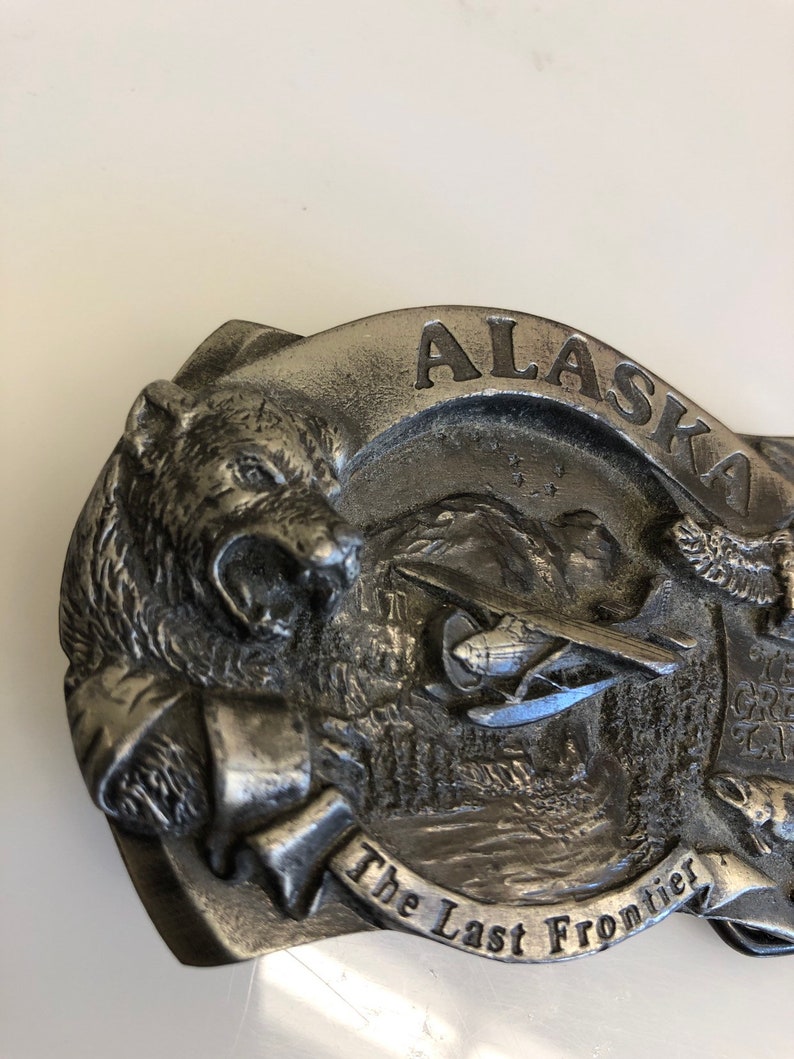 1986 Alaska Last Frontier Belt Buckle / Americana / VIntage  Etsy