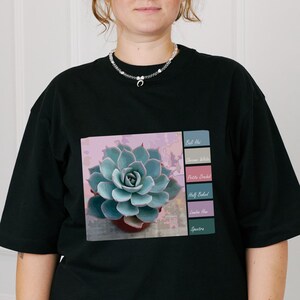 Be My Succulent T-Shirt With Detachable Sleeves, Succulent Print T-Shirt, Funny plant T-Shirt Gift For Girls