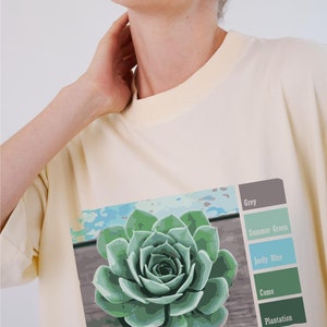 Be My Succulent T-Shirt With Detachable Sleeves, Succulent Print T-Shirt, Funny T-Shirt Gift For Girls