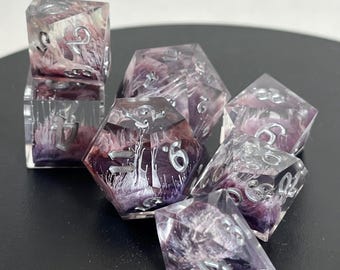 Custom Dice Set, DnD Dice 7 pieces, Completely Customizable