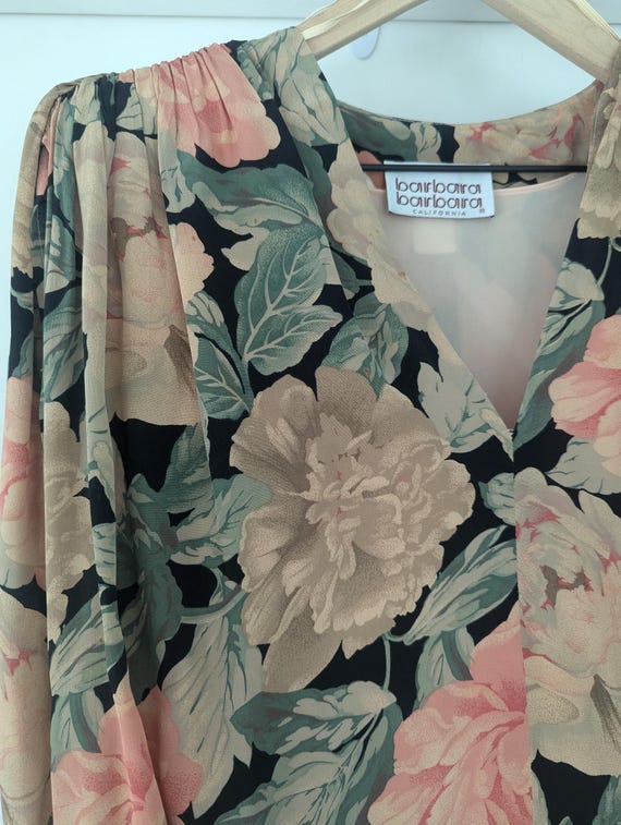 1980s floral dress