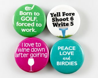 Golf Magnets - Set of 4 One Inch Magnets