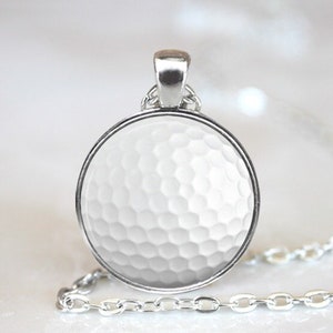 Golf Ball Magnetic Pendant Necklace with Organza Bag