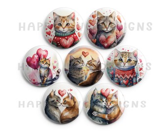 Celebrate Love with Adorable Cat Magnets for Valentine's Day!