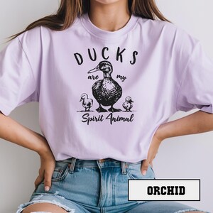 Duck Shirt. Comfort Colors, Ducks Are My Spirit Animal Shirt. Family Shirt. Daughter Gift. Niece Gift. Gift For Farmer. Mallard Duck Gifts