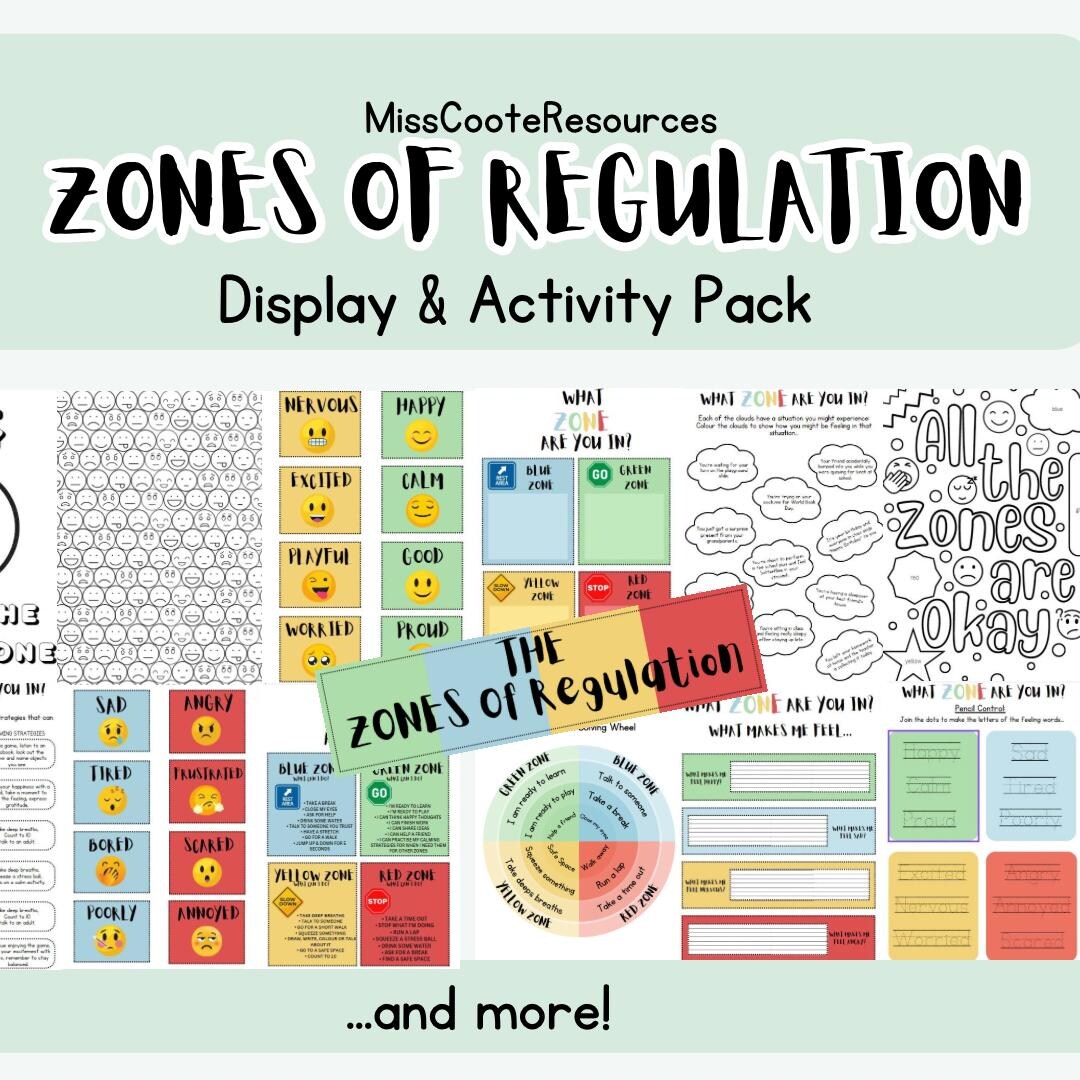 The Zones Of Regulation Display Pack Classroom Posters Flashcards The Zones Of Regulation Display Pack Classroom Posters Flashcards