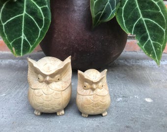 Owl Double Wooden Sculpture, Owl Woodcarving, Gift For Mom, Gift For Boyfriend, Gift For Girlfriend, Gift For Father, Christmas Gifst, Art