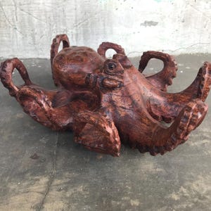 Escultura de polvo grande de madeira de 30 cm, estátua de polvo de madeira, estatueta de polvo, decoração para casa, presentes de Natal, enfeites de Natal, presentes de arte