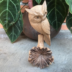 Owl Statue, Owl Woodcarving, Owl Sculpture, Home Decor, Christmas Gifts, Gifts For Mother, Gifts For Girlfriend, Gifts For Boyfriend, Art