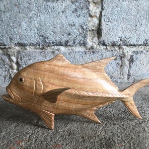 Hölzerner Riese Makramee 34 cm, Riese Makramee Fisch Statue, Wohnkultur, Valentinstag Geschenke, Urlaub Dekor, Geschenke für Papa, Geschenke für Mama, Kunst