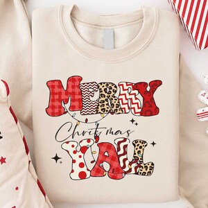 Merry Christmas Yall Sweatshirt,Christmas Sweatshirt,Family Christmas Sweatshirt,Christmas Sweatshirts for Women,Merry Christmas Sweatshirt