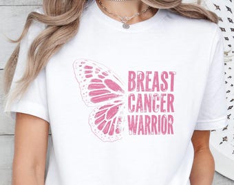 Butterfly Breast Cancer Awareness Shirt,Breast Cancer Support T-Shirt,Breast Cancer Month Shirt,Pink Butterfly Shirt,Cancer Warrior Gift