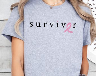 Breast Cancer Survivor Shirt,Breast Cancer Awareness Tee,Pink Ribbon Shirt,Cancer Survivor Shirt,Breast Cancer Shirt,Cancer Shirt For Women