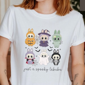 Halloween Labubu Shirt,Just a Spooky Labubu Shirt,Halloween Kids Tee,Labubu Doll Monster Characters Halloween Costume,Labubu Lover Kids Gift