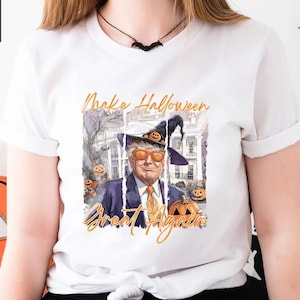 Make Halloween Great Again Shirt, Trump Halloween Shirt, Funny Trump Shirt, Retro Halloween Trump Tee, Trumpkin Shirt, Spooky Season Shirt