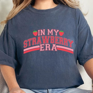 In My Strawberry Era Shirt, Retro Strawberry Comfort Colors® Shirt, Strawberry Festival Shirt, Strawberry Party Shirt, Strawberry Lover Gift
