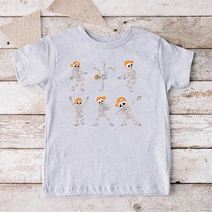 Kids Dancing Skeleton Halloween Shirt, Boys Halloween Shirt, Girls Halloween Shirt, Halloween Shirts for Kids, Dancing Skeleton Shirt bild 4