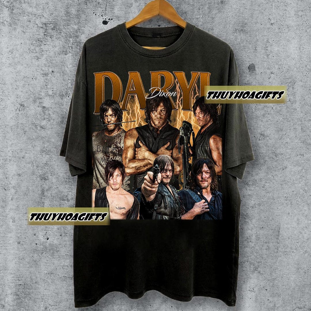 Walking Dead Daryl Dixon Moonshine T-Shirt – Zombie Apocalypse Fan Tee, 100% Cotton - View #10