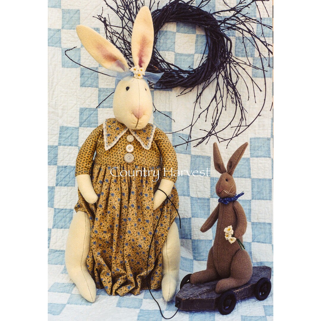 Penelope Rabbit Sign Penelope Rabbit Country Harvest Digital Pattern - Etsy