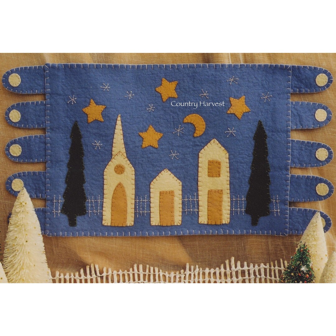 Country Rug Pattern Little Village Penny Rug Country Harvest Digital Pattern - Etsy