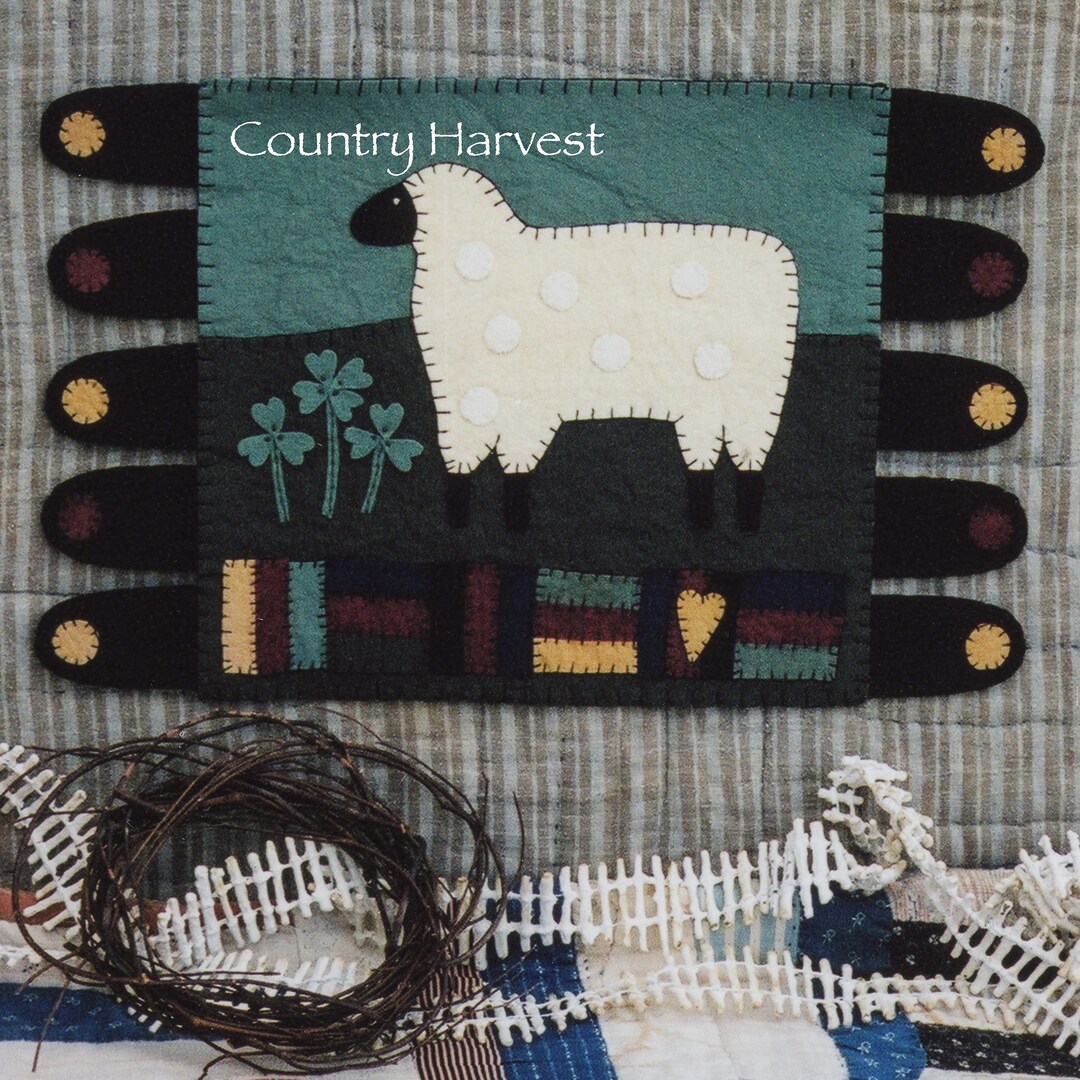 Country Rug Pattern March Penny Rug Country Harvest Digital Pattern - Etsy
