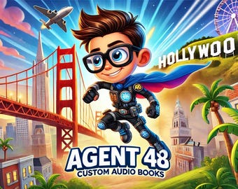 Agent 48:s galna kaliforniska äventyr ljudbok (digital nedladdning)