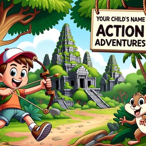 Create a personalized action-adventure audiobook. Your child is the star of this one-of-a-kind, 100% custom downloadable adventure audiobook
