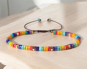 7 Chakra Bracelet natural stone Meditation Bohemian Yoga Bracelet, Gemstone Bracelet, Balance, power, protection, calm, grounding,