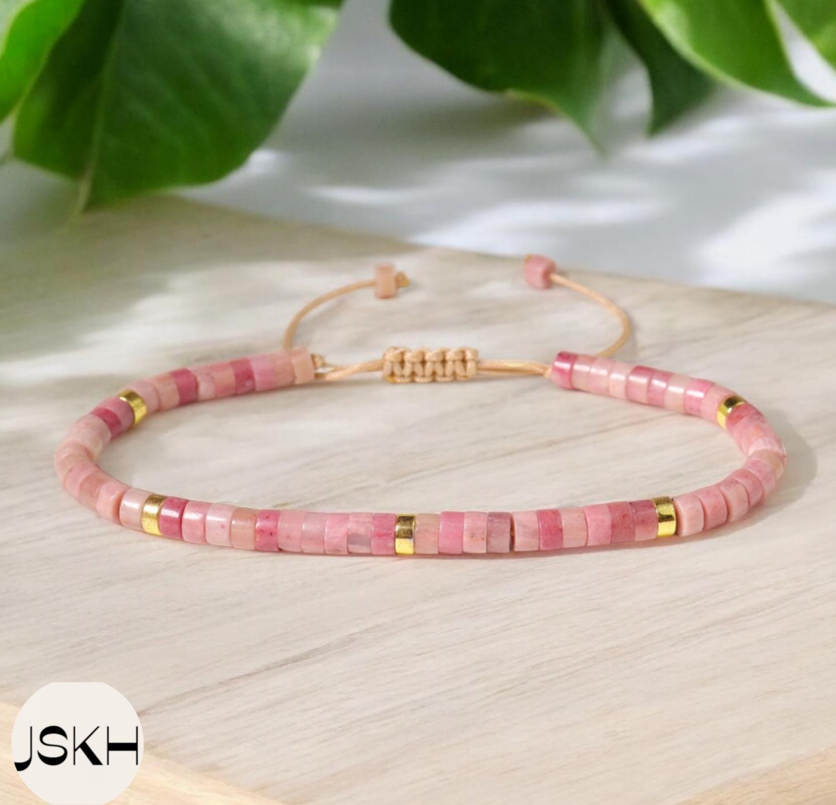 Bracciale Pietra Dura Quarzo Rosa In Catena - Vendita Rosari E - Foto 9