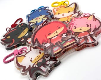 ソニック・ザ・ヘッジホッグ 2.5インチ アクリルキーチェーン - Etsy 日本