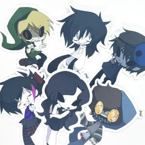 CREEPYPASTAS - Stickers / Sticker Sheet