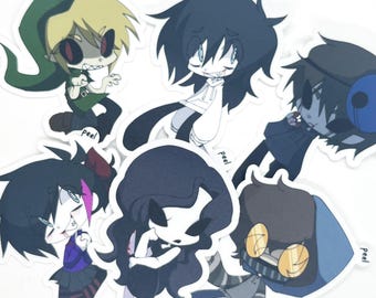 CREEPYPASTAS - Stickers / Sticker Sheet
