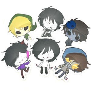 CREEPYPASTAS - Stickers / Sticker Sheet