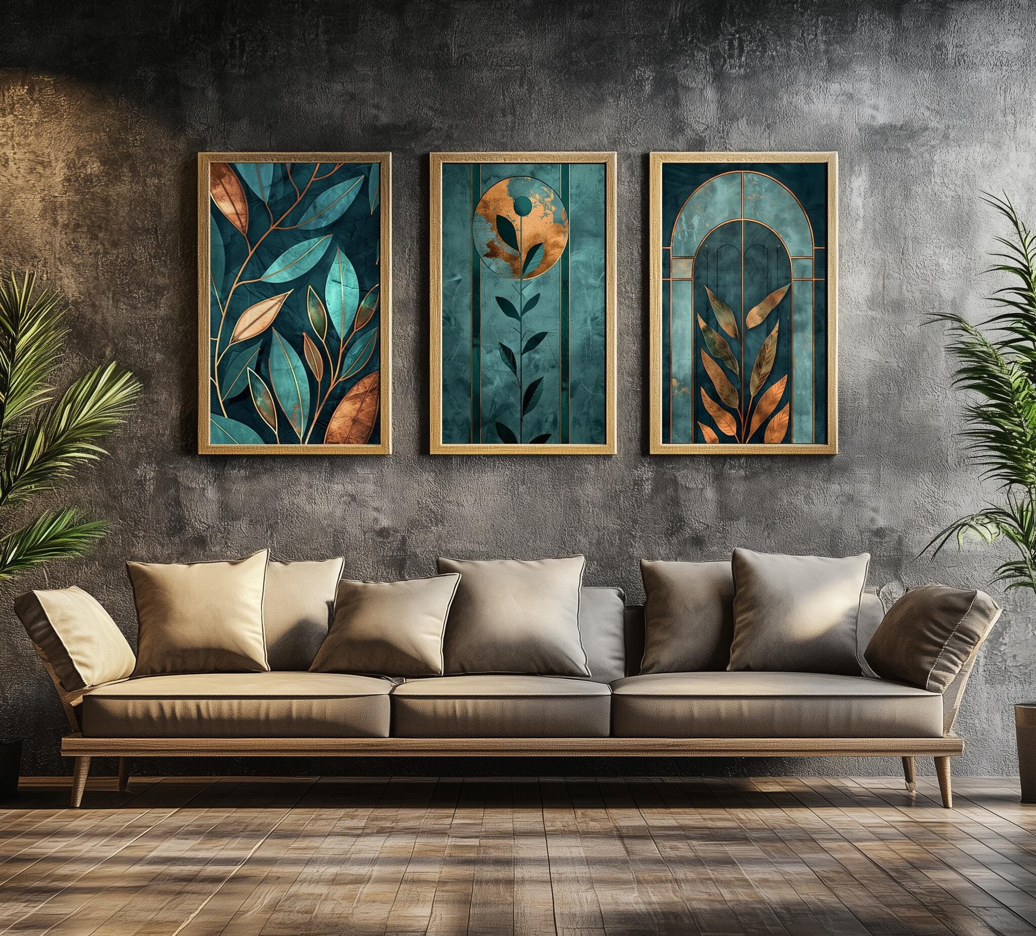 Wrought Studio Décoration Murale Moderne En Métal Monochrome Mid Century C100118200