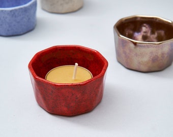 Ceramic geometric Tea Light Holder