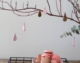 Pastel Spring table Decorations, set of 4