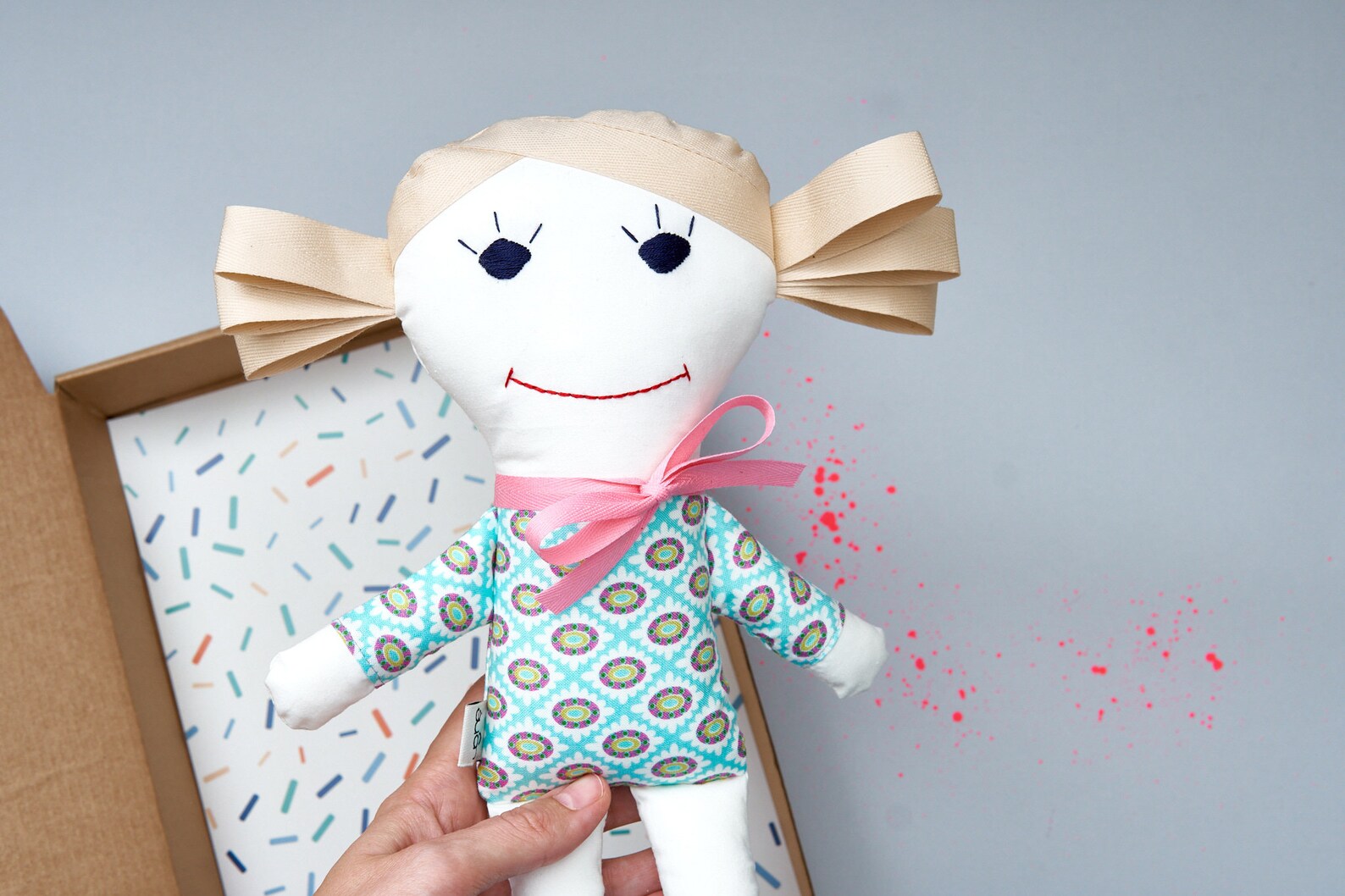 Personalised First Rag Doll, Cloth Doll, Soft Girl Christmas Gift ...