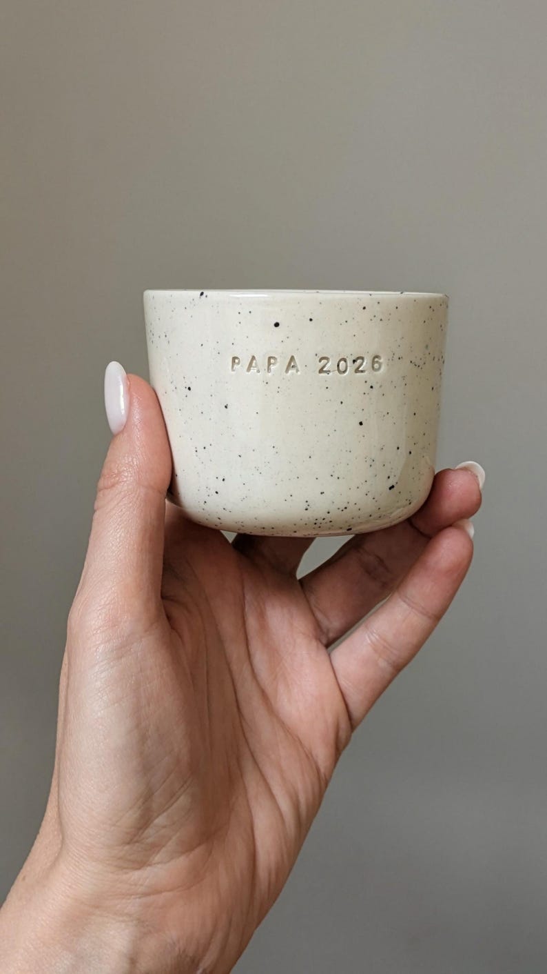 Personalised 100 ml Ceramic Espresso Cup image 1