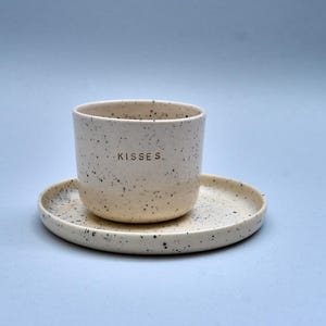 Personalised 100 ml Ceramic Espresso Cup Cup with saucer