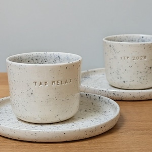 Personalised 100 ml Ceramic Espresso Cup image 13