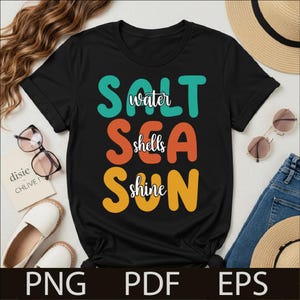 Summer Break  Svg Bundle Saltwater Seashells Sunshine Vacation Shirt Design Cricut File Hello Beach Shirt Svg
