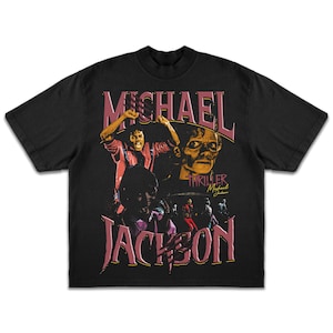 Michael Jackson Png Design, Vintage Shirt Graphic For Black Shirts, High-Resolution Digital Download