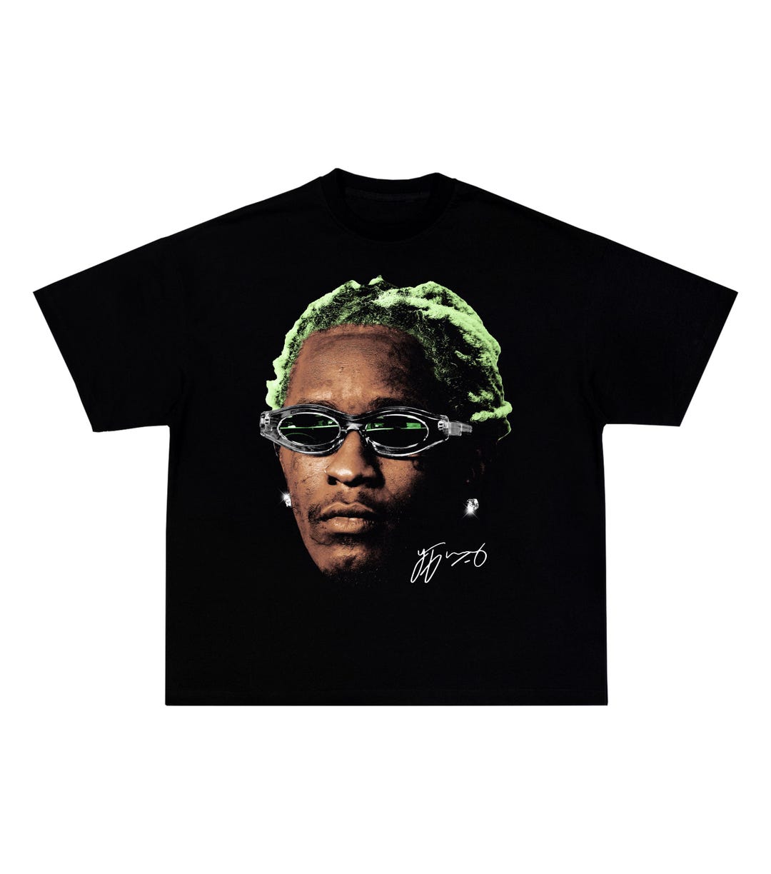 thumbnail image 2 of Young Thug THUGGER Slime T-Shirt - 100% Cotton Authentic Graphic Tee S-2XL 2 of 4