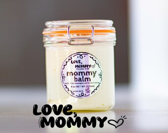 Mommy Balm: shea-cacaoboter voor zwangerschapsstriemen, hydratatie postpartum
