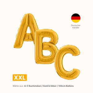 Letter Balloons 100 cm A-Z Helium Balloons, Foil Balloons, XXL Balloons, Giant Balloons