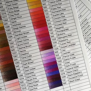 Prismacolor Colored Pencil ~ COLOR  YOURSELF ~ Color Chart for All Current Prismacolor Pencils ~ Large 13 x 19 Inch Chart with Poly Sleeve