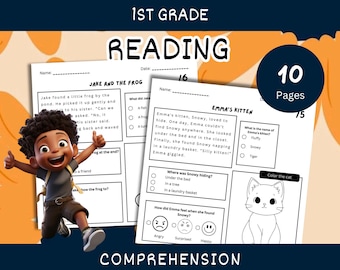 1st to 4th Grade Reading Comprehension Passages - Short Stories and Questions for English Language Arts