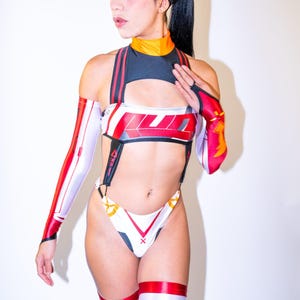 Rennsport Mädchen Kostüm | Body + Ärmel + Socken 3-teilig